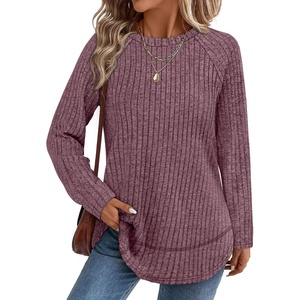 image:imageWIHOLL Long Sleeve Shirts for Women Fall Sweaters Lightweight Trendy Tops2purple