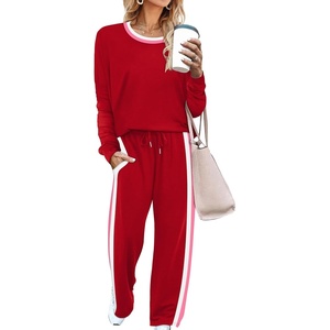 image:imageWIHOLL Womens 2 Piece Lounge Sets Fall Outfits Fashion Clothing ClothesRed