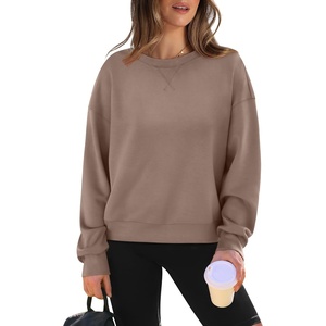 image:imageWIHOLL Womens Long Sleeve Crop Tops Crewneck Pullover Shirts Lightweight Sweatshirts 2024 Fall Fashion Clothes