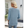image:imageWIHOLL 34 Length Sleeve Womens Tops Lightweight Summer Fall OutfitsBlue