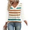 image:imageWIHOLL 34 Length Sleeve Womens Tops Lightweight Summer Fall OutfitsPrint 01