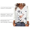 image:imageWIHOLL 34 Length Sleeve Womens Tops Lightweight Summer Fall OutfitsPrint 02