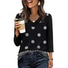image:imageWIHOLL 34 Length Sleeve Womens Tops Lightweight Summer Fall OutfitsPrint 03