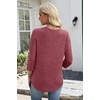 image:imageWIHOLL 34 Length Sleeve Womens Tops Lightweight Summer Fall OutfitsRed