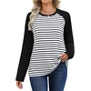 image:imageWIHOLL Long Sleeve Shirts for Women Crewneck Tops Fall Clothes Outfits 2026BlackWhite