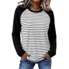 image:imageWIHOLL Long Sleeve Shirts for Women Crewneck Tops Fall Clothes Outfits 2026BlackWhite