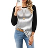 image:imageWIHOLL Long Sleeve Shirts for Women Crewneck Tops Fall Clothes Outfits 2026BlackWhite