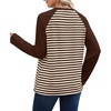 image:imageWIHOLL Long Sleeve Shirts for Women Crewneck Tops Fall Clothes Outfits 2026BrownApricot