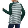image:imageWIHOLL Long Sleeve Shirts for Women Crewneck Tops Fall Clothes Outfits 2026GreenWhite