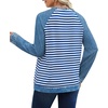 image:imageWIHOLL Long Sleeve Shirts for Women Crewneck Tops Fall Clothes Outfits 2026Imitation Denim Blue