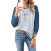 image:imageWIHOLL Long Sleeve Shirts for Women Crewneck Tops Fall Clothes Outfits 2026Imitation Denim Grey Blue