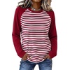 image:imageWIHOLL Long Sleeve Shirts for Women Crewneck Tops Fall Clothes Outfits 2026WineredWhite