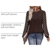image:imageWIHOLL Long Sleeve Shirts for Women Fall Fashion Tops Trendy Color BlockBrown