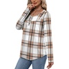 image:imageWIHOLL Long Sleeve Shirts for Women Fall Outfits 2025 Crewneck Casual Tunic Tops Trendy Blouses Fashion Clothing0casual Plaid