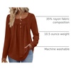 image:imageWIHOLL Long Sleeve Shirts for Women Fall Outfits 2025 Crewneck Casual Tunic Tops Trendy Blouses Fashion Clothing2caramel