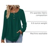 image:imageWIHOLL Long Sleeve Shirts for Women Fall Outfits 2025 Crewneck Casual Tunic Tops Trendy Blouses Fashion Clothing4green