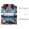 image:imageWIHOLL Long Sleeve Shirts for Women Fall Outfits V Neck T Shirts Button Down Tunic Tops Fashion Clothing0blue Stripes