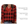 image:imageWIHOLL Long Sleeve Shirts for Women Fall Outfits V Neck T Shirts Button Down Tunic Tops Fashion Clothing1red Plaid