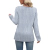 image:imageWIHOLL Long Sleeve Shirts for Women Fall Outfits V Neck T Shirts Button Down Tunic Tops Fashion Clothing1vertical Stripes