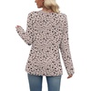 image:imageWIHOLL Long Sleeve Shirts for Women Fall Outfits V Neck T Shirts Button Down Tunic Tops Fashion ClothingDitsy Floral