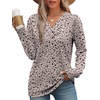 image:imageWIHOLL Long Sleeve Shirts for Women Fall Outfits V Neck T Shirts Button Down Tunic Tops Fashion ClothingDitsy Floral