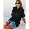 image:imageWIHOLL Oversized Tshirts for Women Summer Crew Neck Short Sleeve Graphic Tees Casual Loose Fit Workout Tops 2026Black