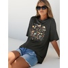 image:imageWIHOLL Oversized Tshirts for Women Summer Crew Neck Short Sleeve Graphic Tees Casual Loose Fit Workout Tops 2026Flower Print Black