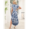 image:imageWIHOLL Summer Dresses Cap Sleeve Crewneck Maxi Long Casual Dress with Pockets Beach Vacation Sundresses 2026 TrendyFloral Porcelain Blue