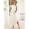 image:imageWIHOLL Summer Dresses Cap Sleeve Crewneck Maxi Long Casual Dress with Pockets Beach Vacation Sundresses 2026 TrendyPlaid Pattern