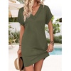 image:imageWIHOLL Summer Dresses for Women Casual Tshirt Dress Midi Dresses Fashion Beach Vacation Clothes0green