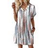 image:imageWIHOLL Summer Dresses for Women Casual Tshirt Dress Midi Dresses Fashion Beach Vacation Clothes5white Tie Dye