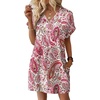 image:imageWIHOLL Summer Dresses for Women Casual Tshirt Dress Midi Dresses Fashion Beach Vacation ClothesPink Paisley