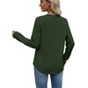 image:imageWIHOLL Sweatshirt for Women Crewneck Long Sleeve Shirts Curved Hem Lightweight Sweaters Fall Clothes 2025Green