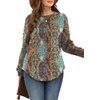image:imageWIHOLL Sweatshirt for Women Crewneck Long Sleeve Shirts Curved Hem Lightweight Sweaters Fall Clothes 2025Unique Ethnic