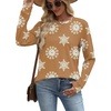 image:imageWIHOLL Sweatshirt for Women Crewneck Long Sleeve Shirts Curved Hem Lightweight Sweaters Fall Clothes 2025Unique Orange