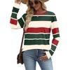 image:imageWIHOLL Sweatshirt for Women Crewneck Long Sleeve Shirts Curved Hem Lightweight Sweaters Fall Clothes 2025Unique Red