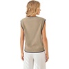image:imageWIHOLL Tank Tops for Women Summer Lightweight Sweater Fashion Clothing Crew Neck T Shirts Cap Sleeve Business Casual OutfitBrown
