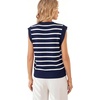 image:imageWIHOLL Tank Tops for Women Summer Lightweight Sweater Fashion Clothing Crew Neck T Shirts Cap Sleeve Business Casual OutfitNavy White Stripes
