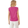 image:imageWIHOLL Tank Tops for Women Summer Lightweight Sweater Fashion Clothing Crew Neck T Shirts Cap Sleeve Business Casual OutfitPink
