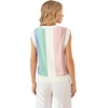 image:imageWIHOLL Tank Tops for Women Summer Lightweight Sweater Fashion Clothing Crew Neck T Shirts Cap Sleeve Business Casual OutfitPink Stripes