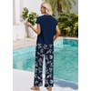 image:imageWIHOLL Two Piece Sets for Women Summer Spring Outfits Travel Cruise Resort Wear 2026 Beach Vacation Palazzo Pants SetBlue Light Blue