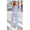 image:imageWIHOLL Two Piece Sets for Women Summer Spring Outfits Travel Cruise Resort Wear 2026 Beach Vacation Palazzo Pants SetBlue White
