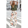 image:imageWIHOLL Two Piece Sets for Women Summer Spring Outfits Travel Cruise Resort Wear 2026 Beach Vacation Palazzo Pants SetGreen Beige Orange