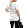 image:imageWIHOLL Women Summer T Shirts Short Sleeve Rounded V Neck Pocket Tee Tops00white