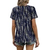 image:imageWIHOLL Women T Shirts Pleated Short Sleeve Tops Business Casual BlousesPrint 10