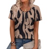 image:imageWIHOLL Women T Shirts Pleated Short Sleeve Tops Business Casual BlousesPrint 11