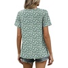 image:imageWIHOLL Women T Shirts Pleated Short Sleeve Tops Business Casual BlousesPrint 13