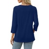 image:imageWIHOLL Womens 34 Length Sleeve Tops Crewneck Graphic Tees Casual Tunic Tops to Wear with Leggings Fashion Clothing Outfits1letter Print