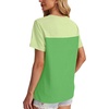 image:imageWIHOLL Womens Fashion 2026 Color Block Shirts Short Sleeve Knitted Summer Fall Tops Casual TrendyGreen3