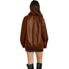 image:imageWIHOLL Womens Leather Jackets Faux Suede Oversized Fall Motorcycle Coats Fashion Winter Outfits Clothes Y2k TopsCaramel